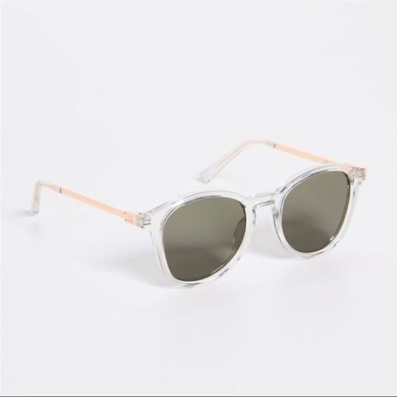 Le Specs Contraband clear and gold main image 8